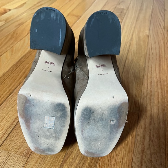 COACH Iona Sued Coconut Bootie - Picture 9 of 9